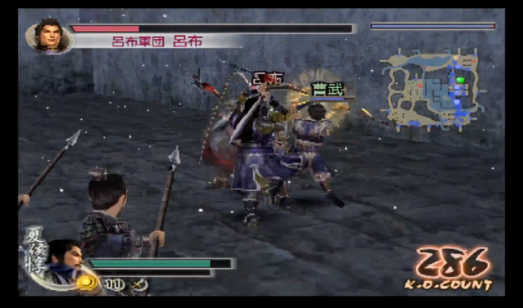 呂布戦その３　夏侯淵、夏候惇と曹武による攻撃